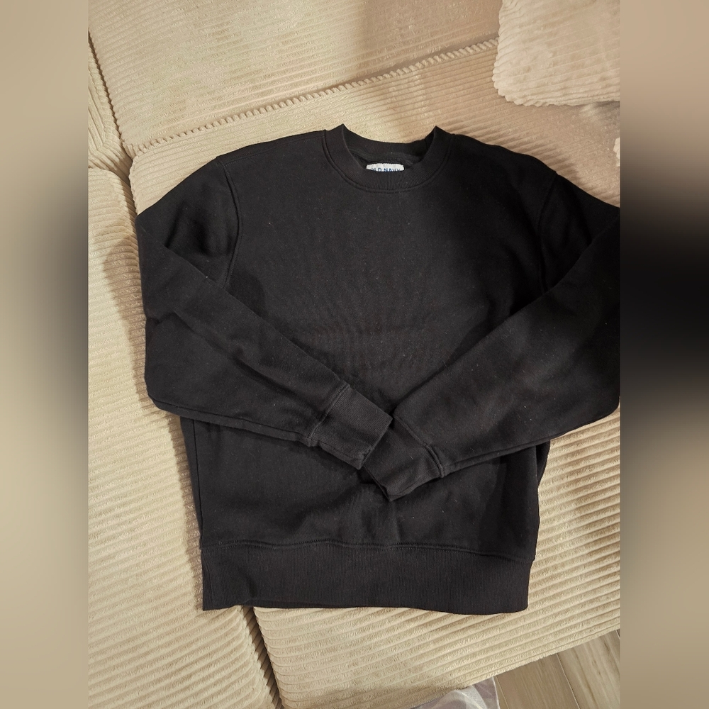 Mens LG Black Crewneck Sweater NWOT